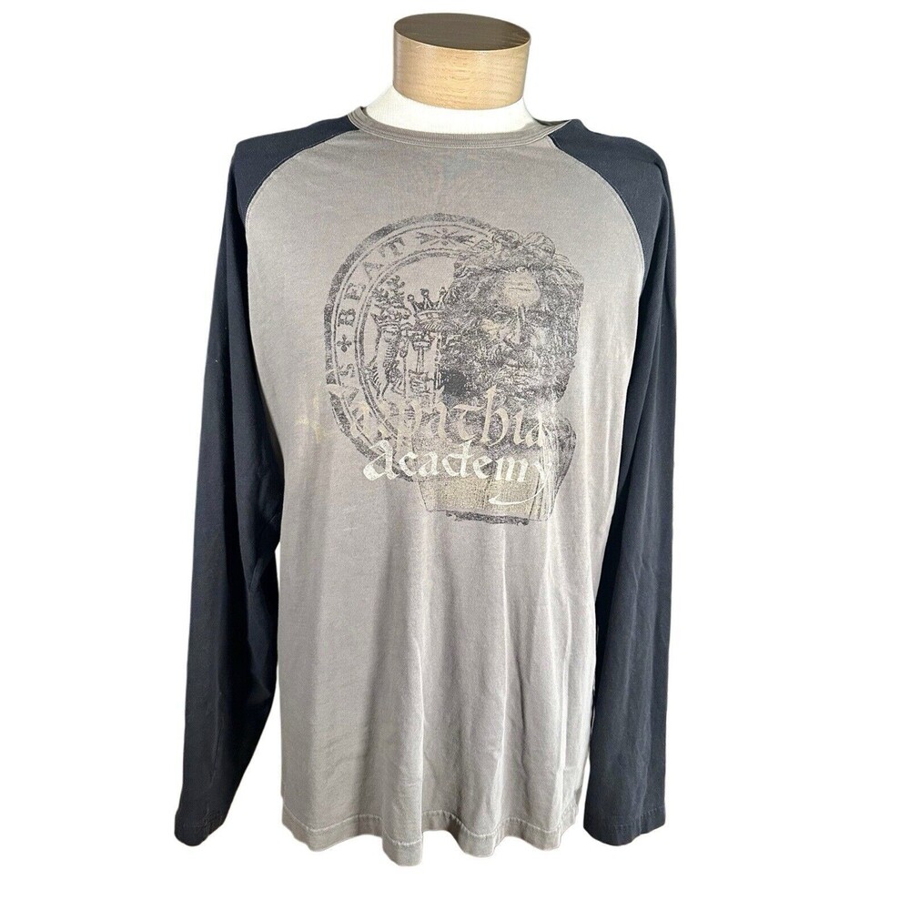 Y2K Two Toned Carpathia Academy Long Sleeve T Shirt By Structure